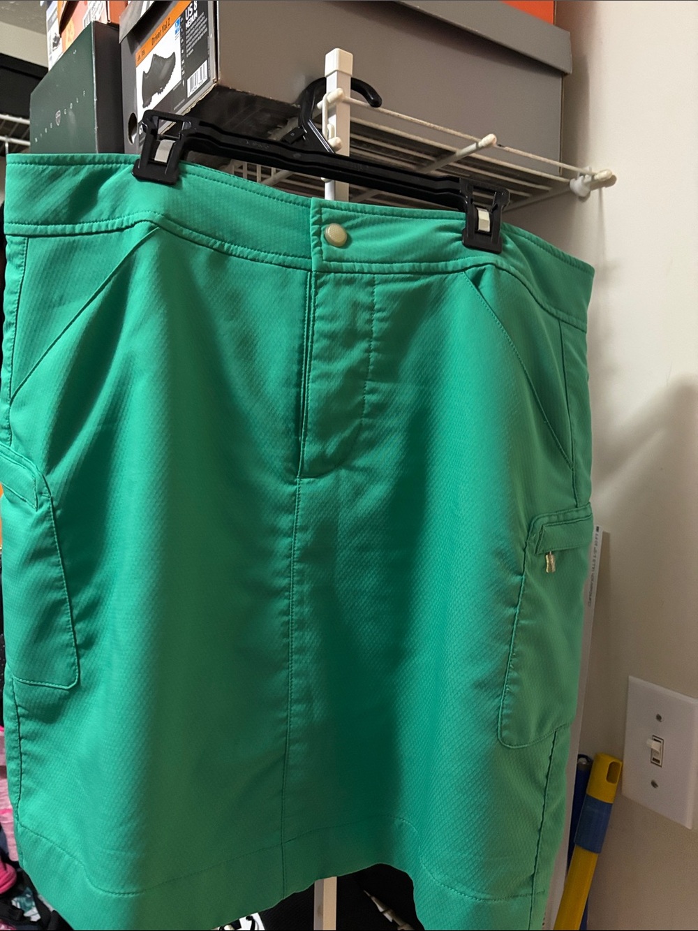 Antigua Green Golf Skort - Bright Green Mini